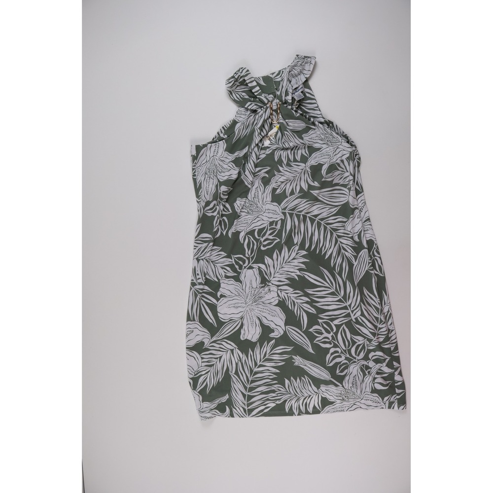 Tommy Bahama Carmela Regal Blooms Halter Dress Green Floral Medium NWT MSRP $148